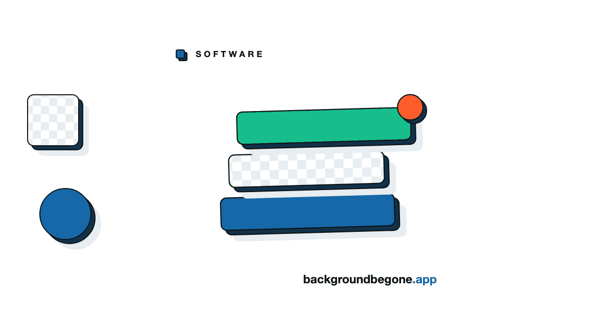 Flat illustration: a stack of layered panels, each lifted off the one below, under the label “Other software”.