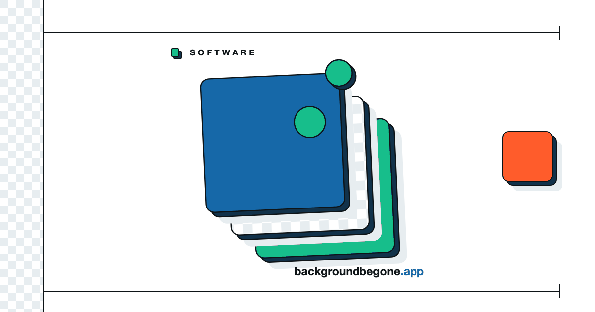 Flat illustration: a stack of layered panels, each lifted off the one below, under the label “Other software”.
