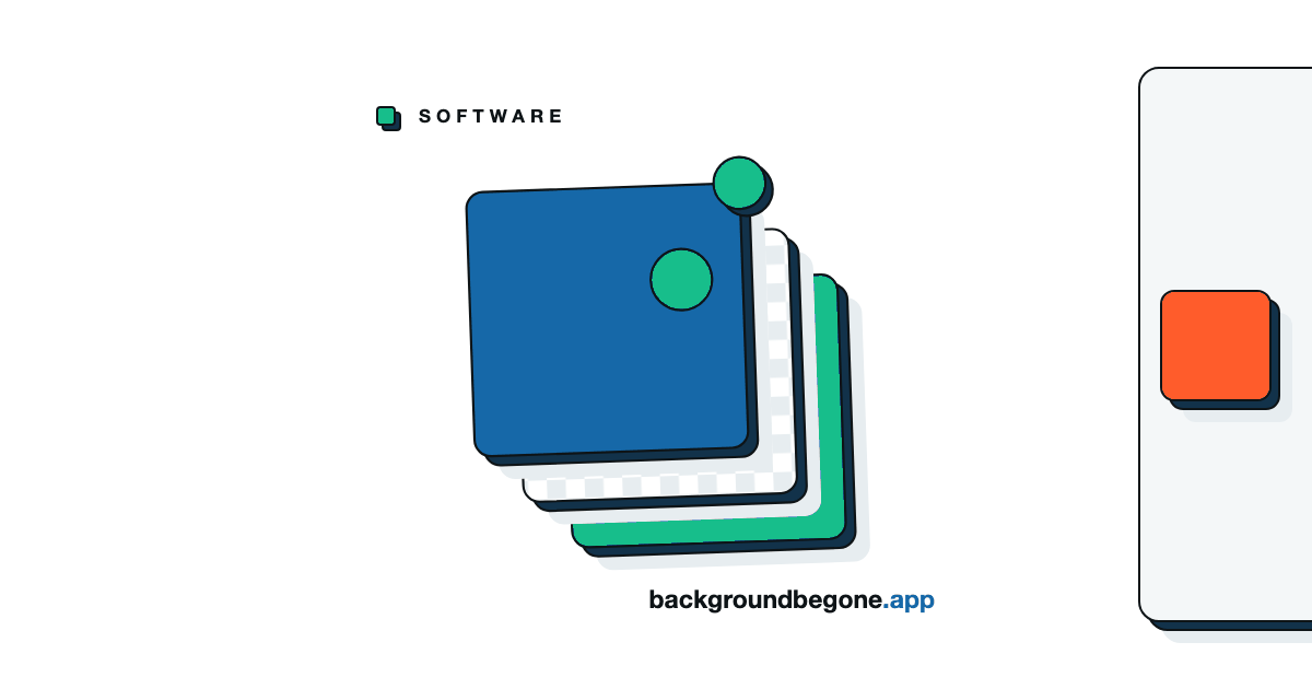 Flat illustration: a stack of layered panels, each lifted off the one below, under the label “Other software”.
